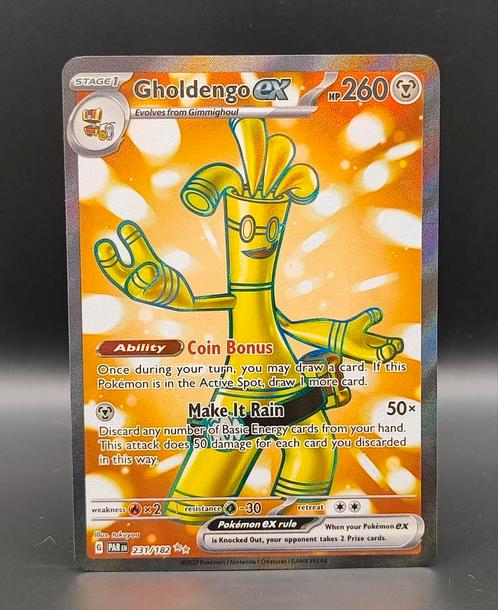 Gholdengo ex PAR 231, Hobby en Vrije tijd, Verzamelkaartspellen | Pokémon, Zo goed als nieuw, Meerdere kaarten, Ophalen of Verzenden