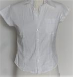 Witte blouse met korte mouwen Hans Ubbink, Hans Ubbink, Maat 38/40 (M), Verzenden