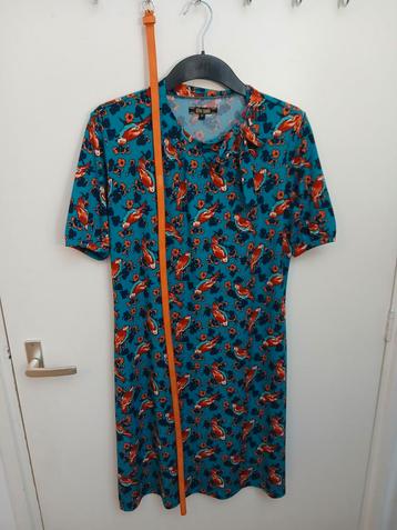 Maat M/L 38 tot 42 King Louie zomerjurk petrol Sing Along beschikbaar voor biedingen