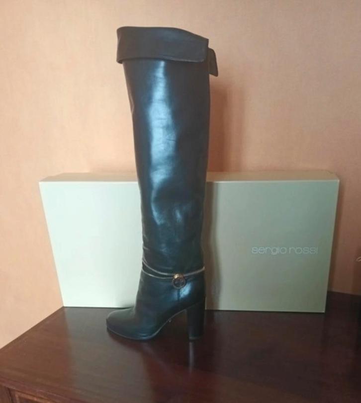 NIEUW Sergio Rossi hoge laarzen maat 38, Kleding | Dames, Schoenen, Nieuw, Hoge laarzen, Zwart, Ophalen of Verzenden