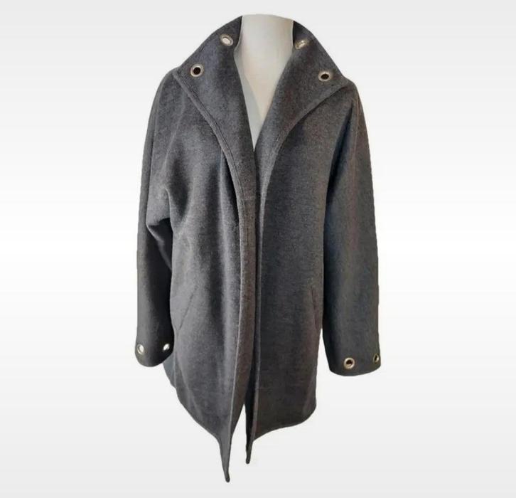 Devernois Grijs Wollen Vest - Maat 36 (S), Kleding | Dames, Jassen | Zomer, Zo goed als nieuw, Maat 36 (S), Grijs, Verzenden