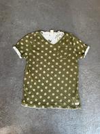 Groen/wit gestipt T-shirt van Scotch&Soda, maat 140, Verzenden, Zo goed als nieuw, Shirt of Longsleeve, Scotch & Soda