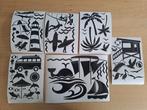 Raamstickers - zomer & Strand - Herbruikbaar, Hobby en Vrije tijd, Stickers en Plaatjes, Ophalen of Verzenden, Nieuw, Sticker