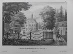 2 / Chateau de Drakestein  bij Lage Vuursche litho uit 1822, Antiek en Kunst, Ophalen of Verzenden