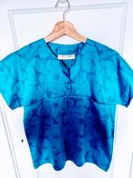 Vintage Japanse Aziatische stijl t-shirt, Maat 38/40 (M), Blauw, Ophalen of Verzenden, Zo goed als nieuw