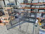 Stalen trap hoog 2,9mtr met bordes antraciet 5x2mtr nog120, Ophalen, Zo goed als nieuw, 2 tot 4 meter