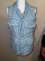 Lichtblauw gilet - Maat S/M, Kleding | Dames, Bodywarmers, Ophalen of Verzenden, Maat 36 (S), Blauw