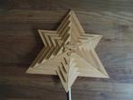 Vintage kerstster / Adventster / houten ster lamp, Ophalen of Verzenden, Gebruikt