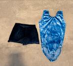 Blauw velours turnpakje maat 152, Sport en Fitness, Gebruikt, Blauw, Overige typen, Ophalen of Verzenden