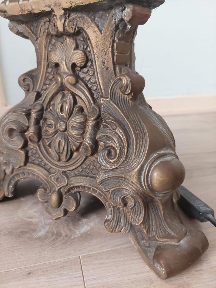 Antieke bronsen ,staande schemerlamp, Antiek en Kunst, Antiek | Lampen, Ophalen of Verzenden