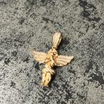 14k gouden engel hanger rosé goud nieuw, Ophalen of Verzenden