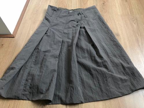 Crea concept olijfgrijs rok 40, Kleding | Dames, Rokken, Zo goed als nieuw, Maat 38/40 (M), Overige kleuren, Onder de knie, Ophalen of Verzenden
