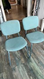 2 Eetkamerstoelen / buro stoelen, Ophalen, Gebruikt, Twee, Blauw