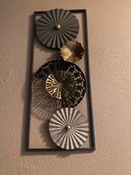 Metalen Wanddecoratie met Cirkels, Ophalen of Verzenden, Zo goed als nieuw