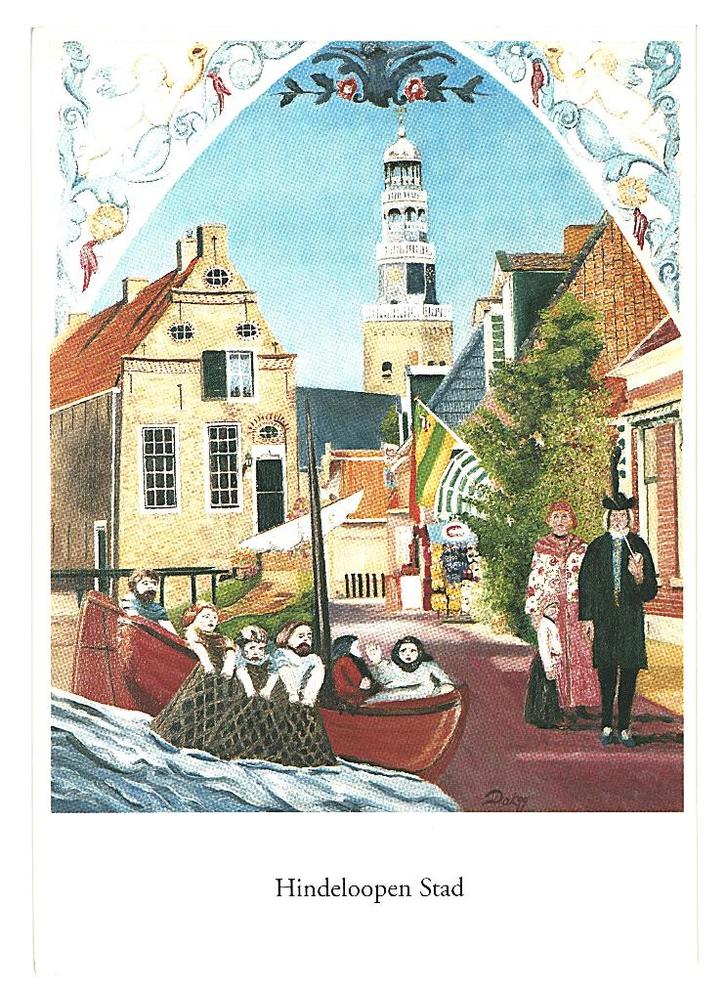 36119 Hindeloopen Friesland Mooie oude kaart Onbeschreven, Verzamelen, Ansichtkaarten | Nederland, Ongelopen, Friesland, 1960 tot 1980