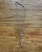 Ti Sento ketting met hanger sleutel, Sieraden, Tassen en Uiterlijk, Kettingen, Verzenden, Zo goed als nieuw, Zilver