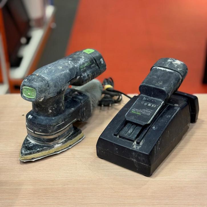 Festool DTSC 400 schuurmachine Li-ion + 2 accu's en oplader, Doe-het-zelf en Verbouw, Gereedschap | Schuurmachines, Zo goed als nieuw