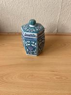 Ovaal Porseleinen Doosje met Deksel, Ophalen, Porselein of Keramiek, Schaal, Zo goed als nieuw