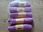 Paars Budget Yarn Acryl DK Wol - 5 Bollen, Ophalen of Verzenden, Nieuw, Breien of Haken, Wol of Garen