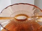 Art Deco Val st Lambert Coupe Romeo, peach/orange, Ophalen of Verzenden