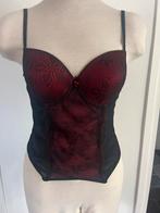 Bustier Nina Von C.  Zwart met rood. 75c, Verzenden, Zwart, BH