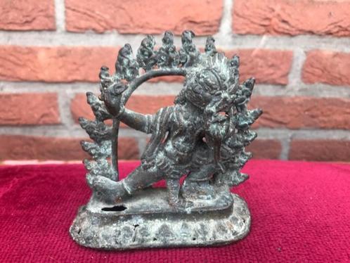 antiek bronzen beeldje van Vajrapani, Tibet/ Nepal, Antiek en Kunst, Kunst | Niet-Westerse kunst, Ophalen of Verzenden