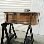 Vitrinekast jaren 50 60 hangende  boho, Huis en Inrichting, Gebruikt, Ntp, Glas, Minder dan 150 cm