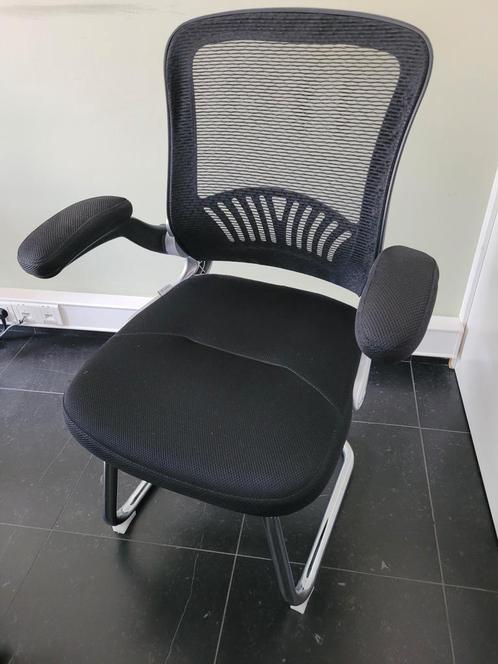 HJH office vergaderstoel zwart, Huis en Inrichting, Fauteuils, Zo goed als nieuw, Overige materialen, 50 tot 75 cm, Minder dan 75 cm