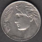 Italië 20 Centesimi 1921 in munthouder, KM# 44 in munthouder, Ophalen of Verzenden, Italië, Losse munt