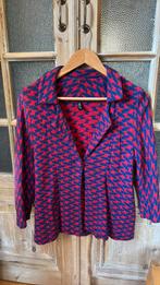 MLY vest viscose rood blauw s/m, Maat 38/40 (M), Zo goed als nieuw, MLY, Verzenden
