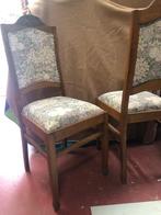 4 antieke eetkamerstoelen met veren, Ophalen