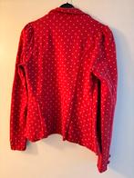 King Louie Rood Jasje met Witte Pikkeltjes - Kerst, Kleding | Dames, Maat 38/40 (M), Ophalen of Verzenden, Zo goed als nieuw, Lange mouw