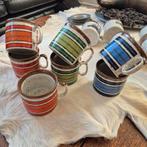 Set van 7 en 5 supergave vintage mokken bekers, Ophalen of Verzenden, Nieuw, Overige stijlen, Kop(pen) en/of Schotel(s)