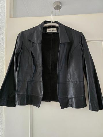 @ zwart leren soepel jasje maat xs Marianne vanderbilt beschikbaar voor biedingen