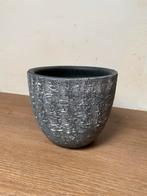 Stoere Bloempot - Grijs, Gebruikt, Rond, Binnen, Ophalen of Verzenden