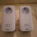 2x DVS650 PowerLine adapters, Ophalen of Verzenden, Gebruikt