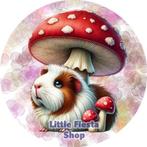 L653 ouwel cavia 20x4,7cm eetbare cupcake rondjes vers top, Hobby en Vrije tijd, Ophalen of Verzenden, Nieuw, Cupcakes, Versiering