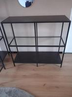 IKEA Vittsjo Stellingkast - Zwartbruin/Glas, Ophalen, Met plank(en), Gebruikt, 50 tot 100 cm