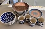 Hand-painted Polish ceramic plates, bowls, and mugs, Keramiek, Overige stijlen, Zo goed als nieuw, Ophalen