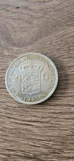 Zilveren rijksdaalder 1943 Denver met mooie patiën pr+, Zilver, Ophalen of Verzenden, Koningin Wilhelmina, Losse munt