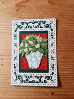 Stans kaart opleg met 3d plaatje kerst, Ophalen of Verzenden, Nieuw, Kerst