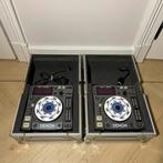 Denon DN-S1000 CD Speler DJ Deck in flightcase 2 stuks, Denon, Gebruikt, Denon, Ophalen of Verzenden