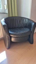 Leren fauteuiltje, Huis en Inrichting, Fauteuils, Ophalen, Gebruikt