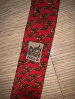 Hermès Stropdas Rood met Patroon 100% zijde, Kleding | Heren, Stropdassen, Ophalen of Verzenden, Met patroon, Rood, Hermes