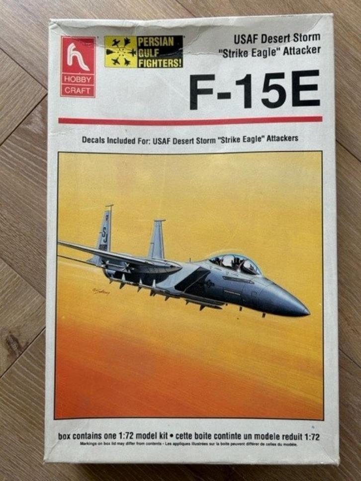 1:72 1/72 Hobby Craft F-15E USAF Desert Storm “Strike Eagle”, Hobby en Vrije tijd, Modelbouw | Vliegtuigen en Helikopters, Zo goed als nieuw