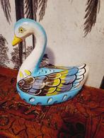 Handgeschilderde zwaan van papier mache made in India, Antiek en Kunst, Kunst | Niet-Westerse kunst, Ophalen of Verzenden