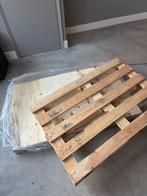 Twee houten pallets - één open, één met plaat, Ophalen, Zo goed als nieuw, Pallet