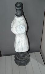 Buste tafelmodel papier-maché paspop op houten voet 61 cm, Antiek en Kunst, Ophalen of Verzenden