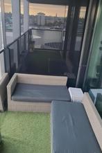 Lounge set voor balkon/terras – inclusief kussens, Ophalen, Kunststof, 6 zitplaatsen, Zo goed als nieuw
