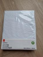 Hoeslaken Hema 160 x 200 Wit, Tweepersoons, Ophalen of Verzenden, Zo goed als nieuw, Wit
